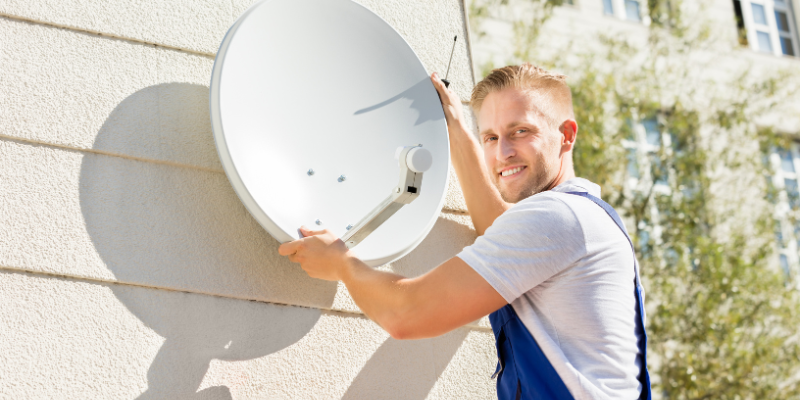 Instalar una antena parabólica sin permiso